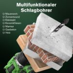 Ginour 21V Bürstenlos Akku-Schlagbohrschrauber – 50 Nm mit 2x2Ah Akkus & 47-tlg. Zubehör – Bild 7
