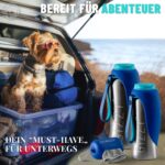 GIZZY® Hundetrinkflasche aus Edelstahl – Auslaufsicher & robust für unterwegs – Bild 7