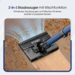 Olvy Turbo A10 Akku Staubsauger Kabellos – 35 KPa Saugkraft mit Wischfunktion – Bild 2
