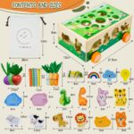 MutoToy 6-in-1 Montessori Holzspielzeug – Motorik & Lernspiel für 1–4 Jahre – Bild 2