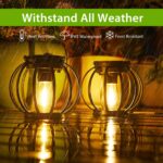 BUCASA Hängende Solarlampen 2er Set – IP65 Wasserdichte LED Laternen für Garten & Terrasse – Bild 5