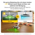 roborock H60 Akku Stabstaubsauger – 27000 Pa Saugkraft, 60 Min Laufzeit, Anti-Tangle Bürste – Bild 6