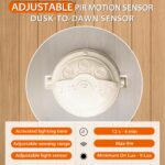 JNR Edelstahl Aussenlampe mit Bewegungsmelder – IP54 Wandleuchte 230V für Eingang & Garten – Bild 5