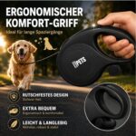 CORTES PETS Rollleine 8M für Hunde bis 50 kg – Ausziehbar mit Kotbeutelhalter & Soft-Grip – Bild 7