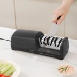 OLEIO Elektrischer Messerschärfer mit 3 Stufen & Diamantscheiben – Profi-Schärfgerät für Stahlklingen – Bild 2