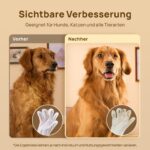 HICC PET Reinigungshandschuhe – 20 Feuchttücher mit Kokosöl für Hunde & Katzen – Bild 5