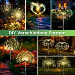 4er-Pack Ddlisu Solarleuchten mit 120 LEDs & 8 Modi – Starburst Gartenbeleuchtung wasserdicht – Bild 6