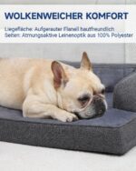 KSIIA Orthopädisches Hundebett 88x55x15cm für grosse Hunde – Waschbar & Wasserdicht – Bild 2