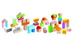 Eichhorn Holzbausteine 50er Set – Bunte Bauklötze aus Birkenholz für Babys ab 12 Monaten – Bild 2