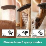hansgrohe DogShower – Hundedusche mit 3 Strahlarten & Streichelnoppen, Mattschwarz – Bild 4