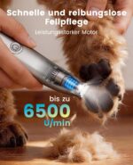 oneisall Pfotentrimmer für Hunde & Katzen mit LED-Licht – Kabellos & Ultra-Leise – Bild 2