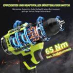 VOERJIA 21V Akkuschrauber-Set mit Schlagbohrfunktion – 65 Nm, 2 Akkus & 46-teiliges Zubehör – Bild 3
