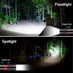 Blukar LED Taschenlampe Aufladbar 2er-Set – Superhelle Zoombar Torch mit 4 Modi für Outdoor – Bild 3