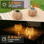 KagoLing 2er Set Solarleuchten Hängend IP65 – Dekorative Gartenbeleuchtung für Terrasse & Balkon – Bild 3