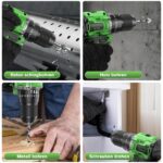 Ginour 21V Akku-Schlagbohrschrauber 50Nm mit Makita-Kompatibilität – Professionelles 3-in-1 Komplettset – Bild 11