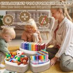 ZHHGOO 5er Set Aufbewahrungskörbe aus Baumwollseil – Stapelbar & Waschbar – Bild 6
