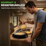 NutriChef Crepes Maker 32 cm mit abnehmbarer Wendeplatte – Profi-Crepes-Maker für zuhause – Bild 8
