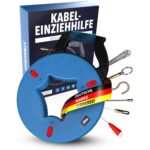 30 m Kabeleinziehhilfe STONE REEF – Fiberglas Spirale mit 5 Aufsätzen für sichere Kabelverlegung