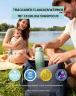 Wemoh Tragbarer Flaschenwärmer 450ml – 100W Schnellaufwärmung mit Selbstreinigung für unterwegs – Bild 8