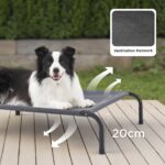 BEDSURE Erhöhtes Hundebett Grosse Hunde 124x80 cm – Outdoor Hundeliege für Garten & Camping – Bild 2