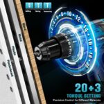 Ecarke Akku-Schlagbohrschrauber 90 Nm mit Makita 18V Kompatibilität – Profi-Bohrmaschine – Bild 4