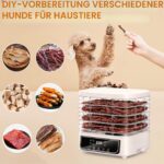 Snovire Dörrautomat mit 5 Einschüben – Profi-Obsttrockner mit 72H-Timer & 35–70°C Temperaturregler – Bild 6