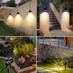 Letlit 7W LED Gartenstrahler 700 Lumen – Warmweiss 3000K mit Erdspiss & Wandmontage – Bild 7