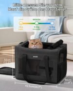 pecute Haustier-Transporttasche Gross 42.5cm – Stabile Katzen- & Hundetasche bis 5kg – Bild 9