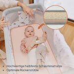Lionelo Aurora 3-in-1 Babybett bis 9 kg – Beistellbett, Wiege & Gitterbett – Bild 4