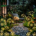 yowin Solar Gartenleuchten 2er Set mit 160 LEDs – IP65 Wasserdicht & 8 Modi für Balkon & Terrasse – Bild 7