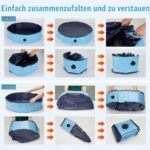 Rinling Hundepool 160x30cm – Faltbares Planschbecken mit rutschfestem Boden für grosse Hunde – Bild 6