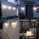 Flacchi Solarleuchten Würfel 2er Set – Wasserdichte LED Wandleuchte mit 3 Modi für Garten – Bild 2