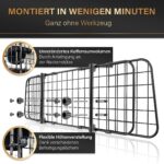 HELDENWERK® Hundegitter Auto Universal Kofferraum – Stufenlos verstellbar, werkzeuglose Montage – Bild 4