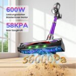Circlio Akku Staubsauger 600W 58000Pa – Kabellos mit Smart Display & Ladestation – Bild 2