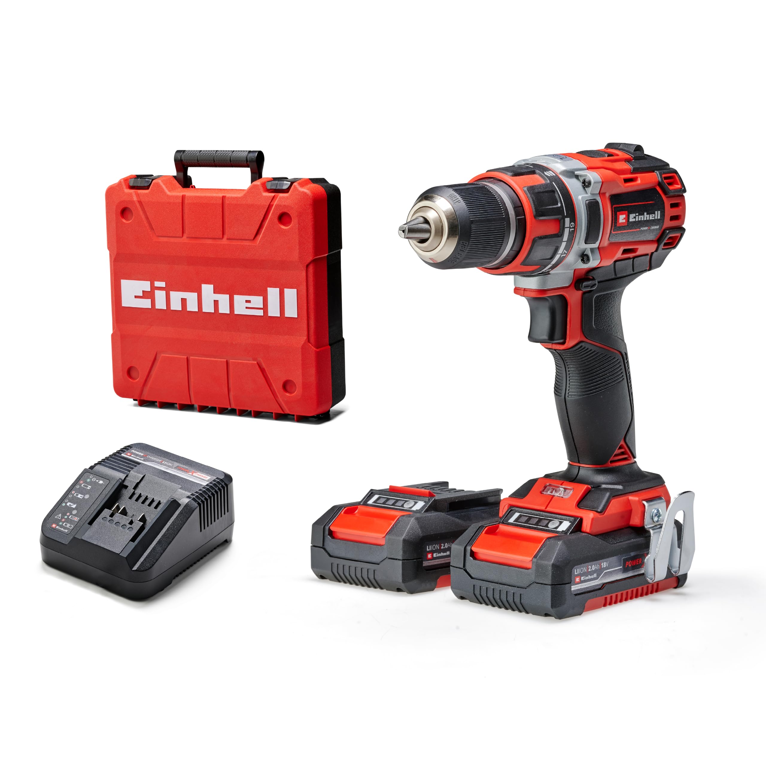 Einhell Akku-Bohrschrauber TP-CD 18/50 Li BL – 18 V Brushless mit 2x2,0 Ah
