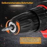 talifoca 12V Akkuschrauber Set – 25 Nm Drehmoment mit 2 Akkus & 25-teiligem Zubehör – Bild 3