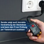 PeakTech 3432 Sicherungsfinder & RCD Tester – Stromkreisfinder für Elektriker – Bild 5