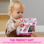 JOYIN Rosa Baby Smartphone mit Fernbedienung – Musikspielzeug & Lernspielzeug ab 6 Monaten – Bild 7