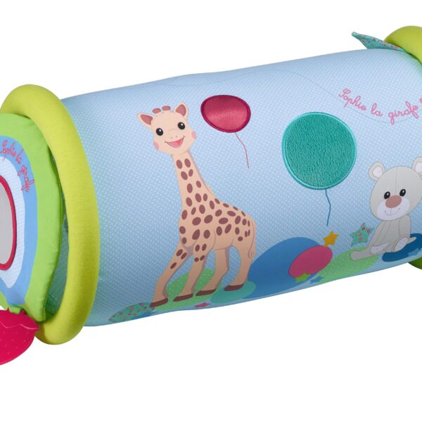 Sophie la Girafe Rollin Activity Bolster – Motorik-Lernspielzeug mit Spiegel & Klangkugeln