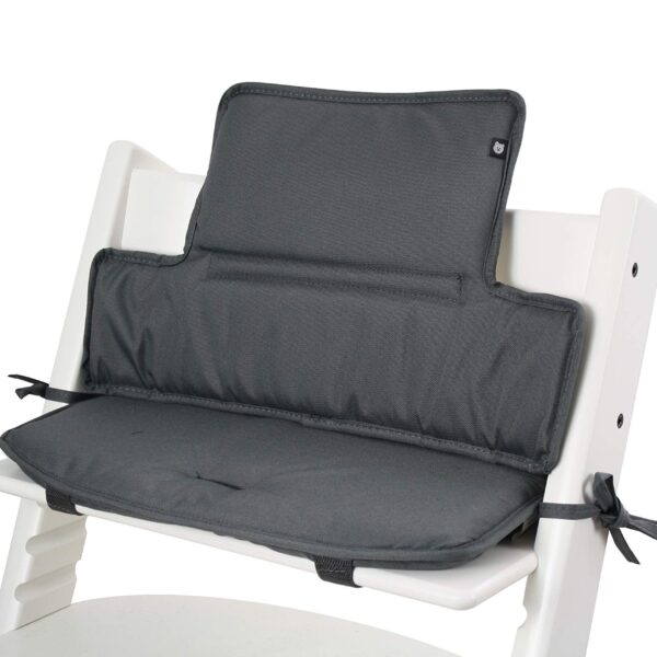 Tinydo® Hochstuhl Sitzkissen für Stokke Tripp Trapp – Memory-Schaum Auflage Dunkelgrau
