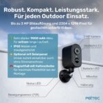 PET.TEC Cam Free 4G Überwachungskamera – 3MP Outdoorkamera mit Akku & Schwenkfunktion – Bild 4