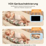 BOIFUN Babyphone mit 2 Kameras, 5" IPS Monitor & 360° PTZ – Ohne WLAN, Nachtsicht, Zwei-Wege-Audio – Bild 8