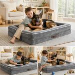 Upvilla Orthopädisches Hundebett XL – Waschbares Hundesofa mit Eierförmigem Wellenschaum – Bild 8