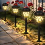 HELESIN Solarleuchten Garten 6er Set – IP44 Wasserdicht mit Warmweiss für Aussen – Bild 6