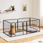 Yaheetech Welpenlaufstall 6er Set – Sicheres Gehege 80x60 cm für Innen & Außen – Bild 2