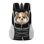 Pawaboo Haustier-Fronttrage M – Belüfteter Mesh-Rucksack mit Sicherheitsseil für Hunde