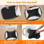 HMTOPE Hundebett XL 110x86cm – Orthopädisches Hundesofa mit abnehmbarem Bezug – Bild 7