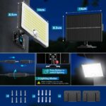 Giliwosy Solar-Aussenleuchte mit Bewegungsmelder & 5m Kabel – IP65 Aussenlicht für Garten & Haustür (2er-Set) – Bild 6
