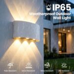 Lightsjoy LED Wandleuchte 6W Warmweiss – IP65 Wasserdicht Aluminium für Innen & Aussen – Bild 3