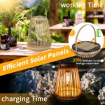 KagoLing 2er Set Vintage Solar Laternen – IP65 Wasserdicht für Garten & Balkon – Bild 2